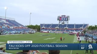 FAU kicks off 2020 football season [upl. by Eylhsa]