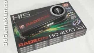 977  HIS HD 4870 X2 2GB GDDR5 Video Card Video Review [upl. by Albur]