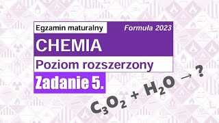 Zadanie 5 MATURA chemia 2023 Formuła 2023 [upl. by Aicertap694]