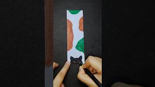 Easy Bookmark Ideas 🌸 shorts bookmark painting [upl. by Snej704]