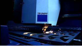 TRUMPF TruLaser 1030 fiber cutting examples [upl. by Marigolde353]