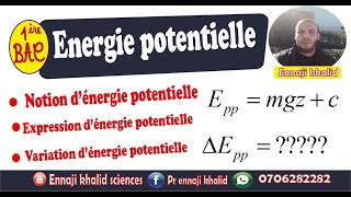 EXERCICE 1 énegie mécanique et énergie potentielle de pesanteur 1BAC S exp et SM [upl. by Atilol]