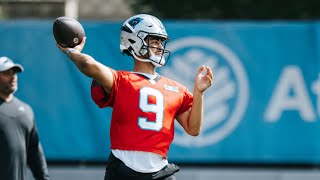 Bryce Young Dropping Dimes at Panthers OTAs 52523 [upl. by Ybloc]