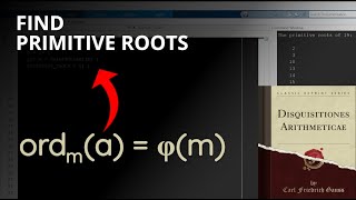 MATLAB  Find Primitive Roots modulo m [upl. by Sanford]