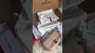 FERRAGAMO Gancini crossbody bag unboxing ferragamo [upl. by Scarface]