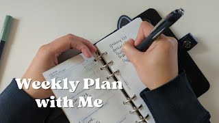 weekly plan with me  filofax original  personal rings  minimal planner  Nicole Makes Plans [upl. by Garling]