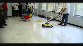 How to Strip Floors with BrushesNOT PADS [upl. by Celisse271]