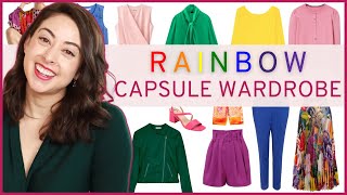 Colorful Capsule Wardrobe with NO NEUTRALS  Spring Color Palette [upl. by Jeffrey]