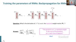 Stanford CS224N NLP with Deep Learning  Winter 2021  Lecture 6  Simple and LSTM RNNs [upl. by Krucik]