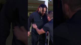 Jacob Fatu does not like to be touched Mr security guard [upl. by Fanchie305]