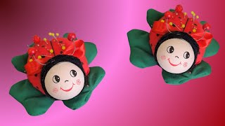 Coccinella 🐞 puntaspilli tutorial cucito creativo [upl. by Lrae]