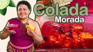 1 año para hacer la COLADA MORADA 🤤 a puro estilo de Recetas de la abuela [upl. by Ahswat]