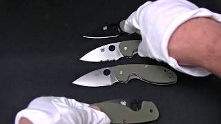 Spyderco【スパイダルコ】■ エフィシエント【シルバー・ブラック】【直刃・波刃】【8Cr13MoV】】【グリーンG10】EFFICIENT C216 [upl. by Christean]