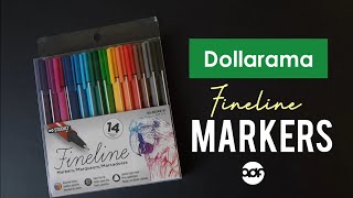 Dollarama Studio Fineline Pens [upl. by Asik]