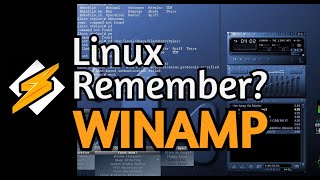The GOAT Music player Winamp Nostalgia  WinAmp skins on Linux [upl. by Lashar]