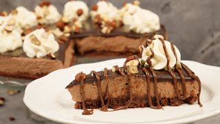 Nutella Cheesecake  schokoladiger Cheesecake ohne backen [upl. by Kcerb]