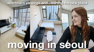 Moving Apartment in Seoul  Apartment Viewing and Cleaning  Moving Vlogs [upl. by Eikcid]