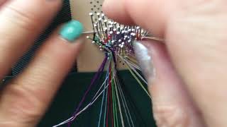 How to finish a Torchon Bobbin Lace Bookmark [upl. by Rodgers]