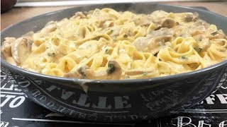 Tagliatelles au poulet et champignons à la sauce crémeuse [upl. by Umeh]