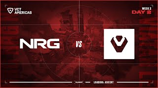 NRG vs SEN  VCT Americas Stage 1  W2D2  Map 1 [upl. by Gildas]