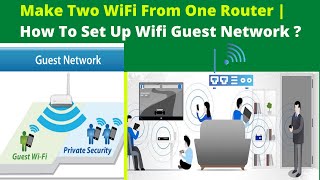 Make Two WiFi From One Router  How To Set Up WiFi Guest Network [upl. by Clemen]