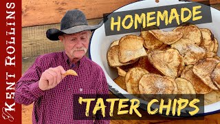 Homemade Potato Chips  How to Make Crispy Potato Chips [upl. by Dotti]