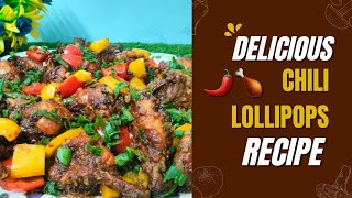 Delicious Chilli Lollipops مزیدار چلی لولی پوپ Easy Recipe Chili Lollipop cooking yummy chef [upl. by Faline438]