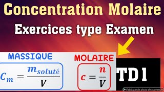 Concentration molaire Comment calculer la concentration molaire TD 1 indiamaroo movies [upl. by Heddy536]