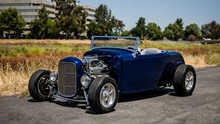 1932 Ford Roadster Lowboy Hot Rod starting [upl. by Elocal]