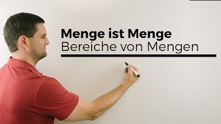 Menge ist Menge aber keine Zahl Bereiche von Mengen Mengenlehre  Mathe by Daniel Jung [upl. by Grobe701]