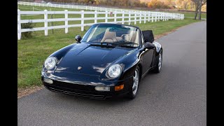 1995 Porsche 993 Cabriolet  Cold Start Video [upl. by Eoj]