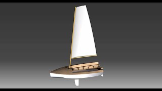 TJ  Sailing Dinghy  Mainsail Sailmaking Part 22 [upl. by Ainoet]