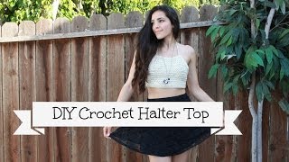 DIY Crochet Halter Top [upl. by Bennink]