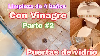 🥵LIMPIEZA PROFUNDA DE 4 BAÑOS CON VINAGRE TIPS DE LIMPIEZA DEL HOGAR VIDEOS DE LIMPIEZA [upl. by Elora445]