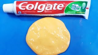 DIY Colgate Toothpaste Slime with Salt 2 INGREDIENT SLIME [upl. by Theran]