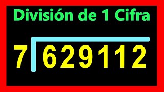 ✅👉 Divisiones de 1 Cifra Afuera y 6 Adentro ✅Como Dividir por 1 Cifra [upl. by Lazos]