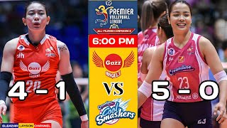 CREAMLINE vs PETROGAZZ  2023 PVL 2ND ALLFILIPINO CONFERENCE LIVE SCORES [upl. by Anelej]