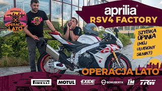 Aprilia RSV4 Factory 2024  drogowy potwór Szybka Opinia OPERACJA LATO [upl. by Hembree]