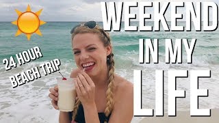 Weekend In My Life Vlog  24 hour beach trip [upl. by Nitsruk]