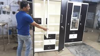 almirah 3door 3drawer 1 locker powder coated metal almirah new model अलमारी नई डिज़ाइन metalalmirah [upl. by Adnilym873]