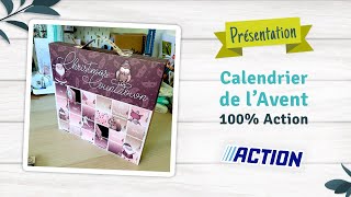 PRESENTATION Calendrier de lavent 100 ACTION scrapbooking tutoscrap [upl. by Delilah]