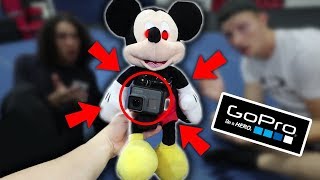 ATTACHING GOPRO TO MICKEY MOUSE AT 3 AM CAME AFTER US [upl. by Jemie]