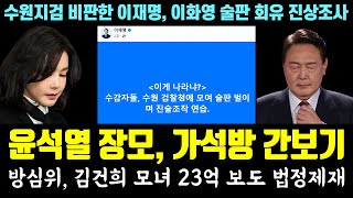 역풍만 부른 윤석열 장모 가석방 언플 반응ㅋㅋ 방심위 김건희 모녀 23억 보도 법정제재 수원지검 비판한 이재명 이화영 술판 회유 진상조사 [upl. by Mallin508]