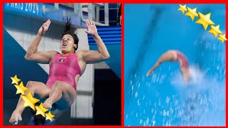 Shocking Dive Fail  Mexican Diver Scores ZERO at Paris Olympics 2024 [upl. by Dupaix803]