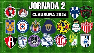 ✅️JORNADA 2 LIGA MX 2024 🇲🇽🇲🇽 [upl. by Delogu]