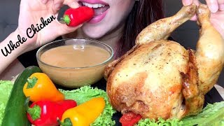 ASMR BEST ROTISSERIE CHICKEN w GRAVY  MESSY EATING  EATING SOUNDS No Talking [upl. by Aseek]