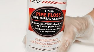 How to remove Teflon tape and PTFE pipe dope or pipe thread sealant with Liquid Pipe Floss [upl. by Bisset]