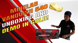 Minelab Vanquish 540  Unboxing and Demo in Gold [upl. by Ocirderf]