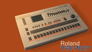 ROLAND TR707 Vintage Drum Machine 1985  HD DEMO [upl. by Anwahsat]