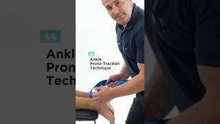 Ankle Prone Traction Technique mobilisation osteopathy [upl. by Lomax]